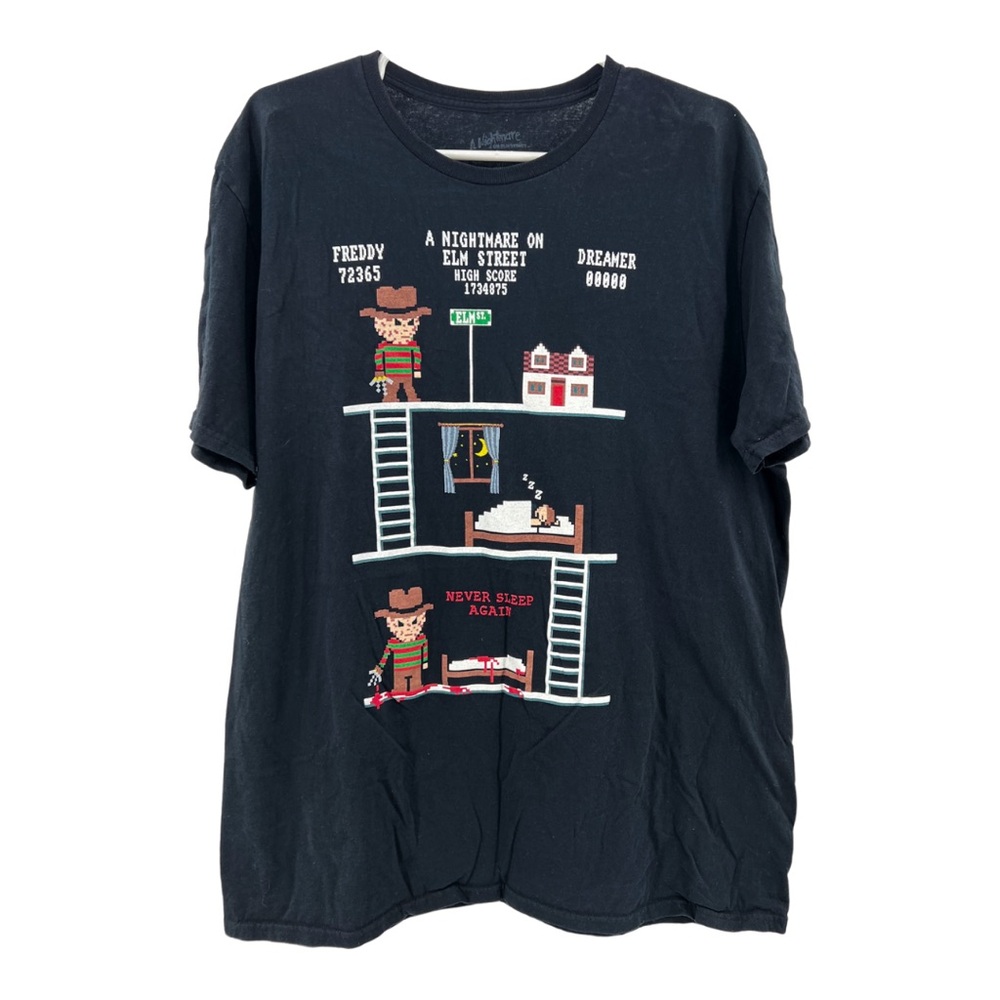 Nightmare on Elm Street Halloween horror tee Freddy donkey Kong XL spooky movies
